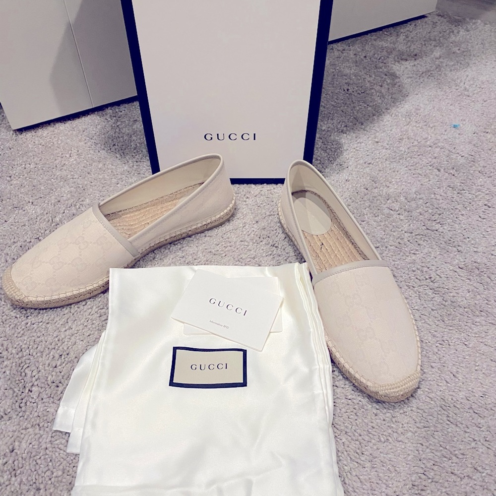 Like New Gucci espadrille cream color!